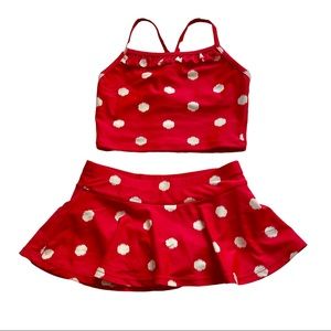 Hanna Andersson Girls 2 Piece Swimsuit Sz 6